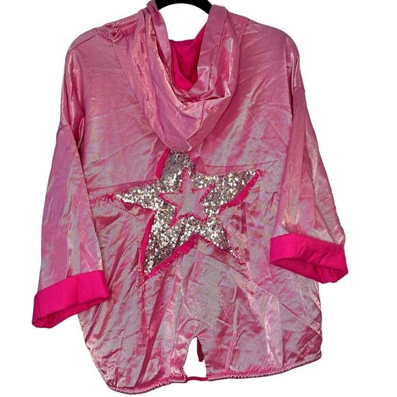 Venti6 – Shine Like a Star Italian Moto Jacket – Fuchsia – XS - Picture 6 of 6